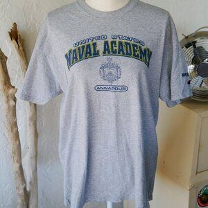 United States Navy Academy Graphic T Shirt Annapolis Size Large